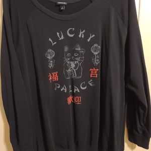 Torrid size 4 black sweatshirt